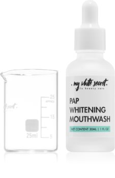 My White Secret PAP Whitening Mouthwash συμπυκνωμένο στοματικό διάλυμα με λευκαντική δράση
