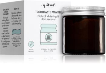 my white secret natural toothpaste in a jar