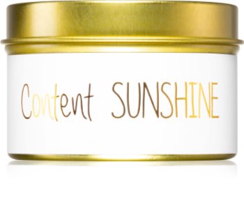 My Flame Green Tea Time Content: Sunshine Tuoksukynttilä tinassa