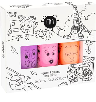 Nailmatic Kids sada laků na nehty Marshi, Dolly, Flamingo (pro děti)
