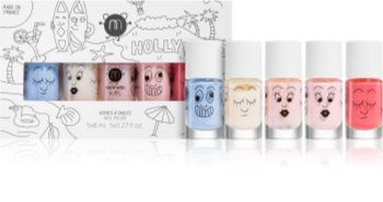 Nailmatic Kids Set mit Nagellacken Gaston, Super, Polly, Bella, Kitty für Kinder