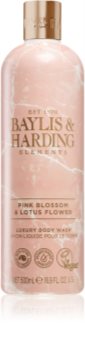 Baylis & Harding Elements Pink Blossom & Lotus Flower gel de banho de luxo