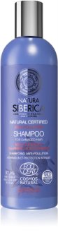Natura Siberica Natural Anti-pollution shampoo rinforzante per capelli rovinati