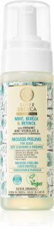 Natura Siberica Mint, Bereza & Retinol spuma exfolianta pentru fata pentru scalp