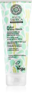 Natura Siberica Polar White Birch почистващ душ гел за проблемна и мазна кожа