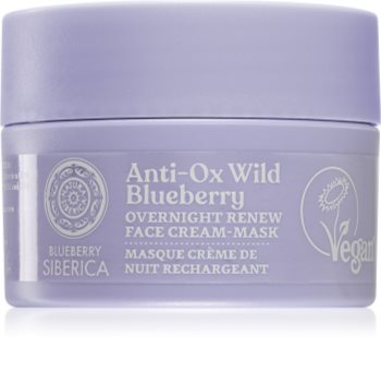 Natura Siberica Anti-Ox Wild Blueberry erneuernde Creme-Maske für die Nacht