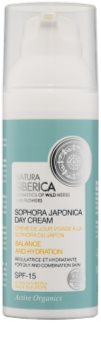 Natura Siberica Sophora Japonica crema idratante giorno per pelli grasse e miste SPF 15