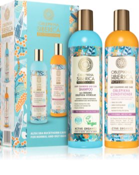 Natura Siberica Oblepikha (Sea-Buckthorn) coffret cadeau (pour cheveux normaux à gras)