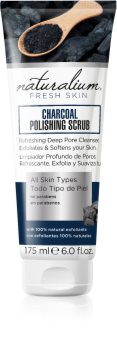 Naturalium Fresh Skin Charcoal rozjasňující tělový peeling