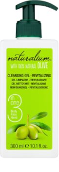 Naturalium Olive revitalizační čisticí gel na obličej a tělo