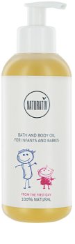 Naturativ Baby aceite corporal para baño para bebé lactante