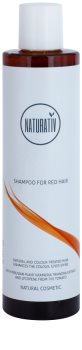 Naturativ Hair Care Red champô suave para enfatização de cor de cabelo