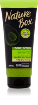 Nature Box Avocado esfoliante detergente corpo