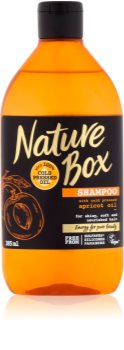 Nature Box Apricot vyživující šampon pro lesk a hebkost vlasů