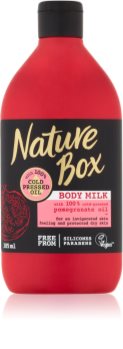 Nature Box Pomegranate povzbuzující tělové mléko s hydratačním účinkem