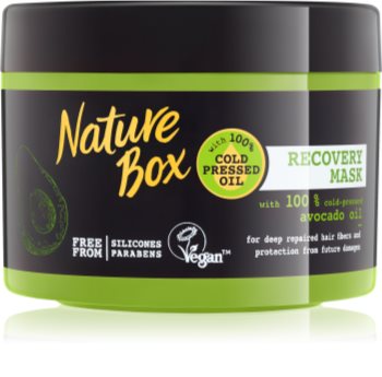 Nature Box Avocado intenzívna regeneračná maska pre poškodené vlasy