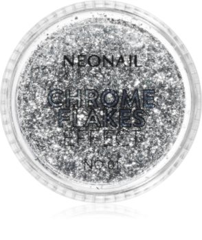 NeoNail Chrome Flakes Effect No. 1 třpytivý prášek na nehty