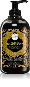 Nesti Dante Black savon liquide avec pompe doseuse