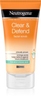 Neutrogena Clear & Defend scrub lisciante viso