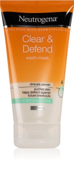 Neutrogena Clear & Defend čisticí maska a gel 2 v 1