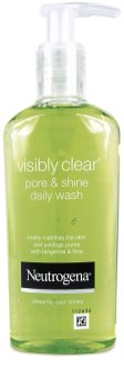 Neutrogena Visibly Clear Pore & Shine gel de limpeza contra brilho de rosto i poro dilatados