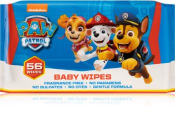 Nickelodeon Paw Patrol Baby Wipes finom nedves törlőkendők gyermekeknek