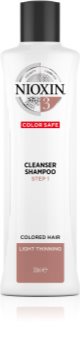 Nioxin System 3 Color Safe Cleanser Shampoo почистващ шампоан за боядисана и оредяваща коса