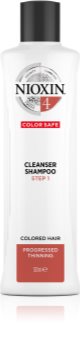 Nioxin System 4 Color Safe Cleanser Shampoo sanftes Shampoo für gefärbtes und geschädigtes Haar