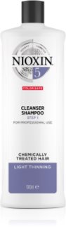 Nioxin System 5 Color Safe Cleanser Shampoo tisztító sampon a festett, ritkuló hajra