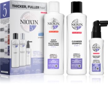 Nioxin System 5 zestaw kosmetyków (przy lekkim wypadaniu włosów normalnych i grubych naturalnych oraz po chemicznej pielęgnacji) unisex