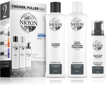 Nioxin System 2 Natural Hair Progressed Thinning ajándékszett (hajhullás ellen) unisex