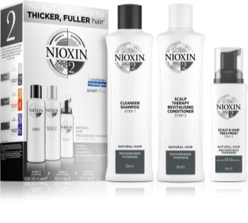 Nioxin System 2 Natural Hair Progressed Thinning dárková sada III. (proti vypadávání vlasů) unisex