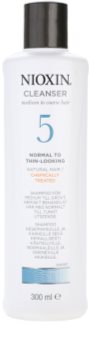 Nioxin System 5 champú limpiador para una pérdida moderada de la densidad del cabello normal-grueso, virgen o químicamente tratado