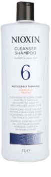 Nioxin System 6 champú limpiador para una pérdida marcada de la densidad del cabello normal-grueso, virgen o químicamente tratado