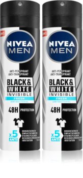Nivea Men Black & White Fresh антиперспирант в спрее 2 x 150 ml (выгодная упаковка) для мужчин