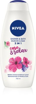 Nivea Care & Relax Bath Foam And Shower Gel 2 In 1 Maxi