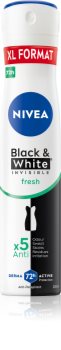 Nivea Black & White Invisible Fresh + Antibacterial antiperspirant ve spreji 5 v 1