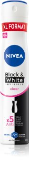 Nivea Black & White Invisible Clear antiperspirant ve spreji