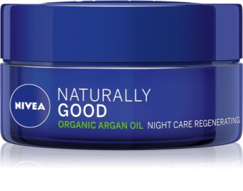 Nivea Naturally Good crema notte rigenerante con olio di argan