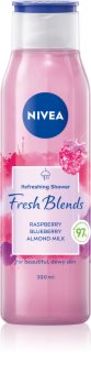 Nivea Fresh Blends Raspberry & Blueberry & Almond Milk felfrissítő tusfürdő gél