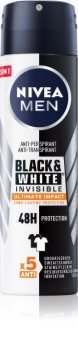 Nivea Men Invisible Black & White spray anti-perspirant pentru barbati