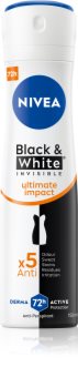 Nivea Invisible Black & White Ultimate Impact antiperspirant ve spreji 48h