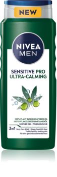 Nivea Men Sensitive Pro Ultra Calming гель для душа для лица, тела и волос