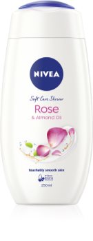 Nivea Rose & Almond Oil jemný sprchový krém