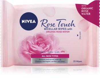 Nivea Rose Touch Mizellengesichtstücher zur Foundation-Entfernung