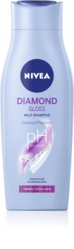 Nivea Diamond Gloss шампоан за уморена коса без блясък