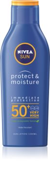 Nivea Sun Protect & Moisture hydratační mléko na opalování SPF 50+