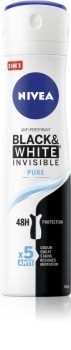 Nivea Invisible Black & White Pure антиперспирант дезодорант срещу бели и жълти петна