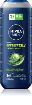 Nivea Men Energy Duschgel für Gesicht, Körper und Haare