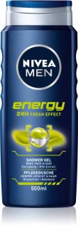 Nivea Men Energy gel de ducha para rostro, cuerpo y cabello